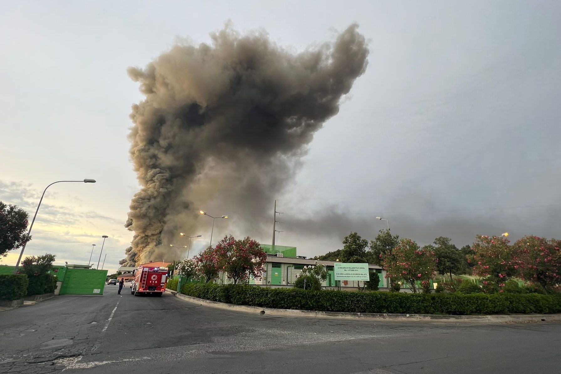 Incendio Malagrotta: il governo sostenga aziende coinvolte