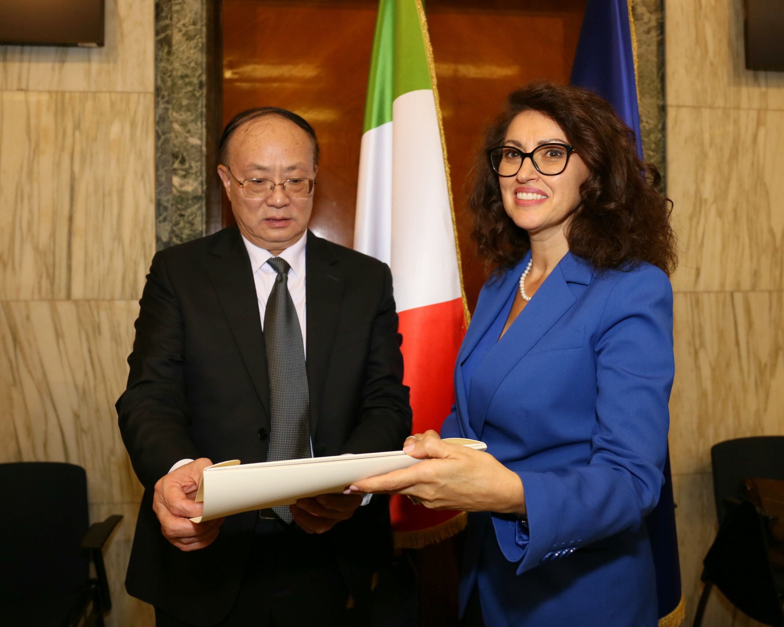 Incontro con il Vicepresidente cinese del Drc, Yu Bin